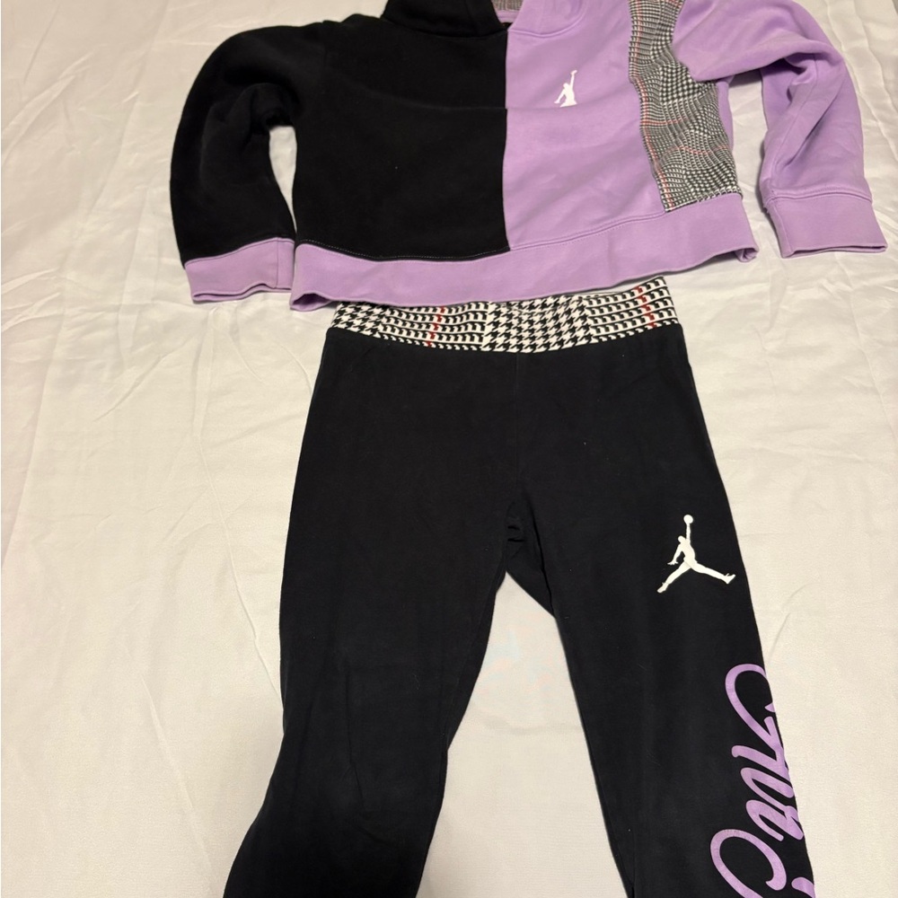 Jordan Black and Lavender Apparel